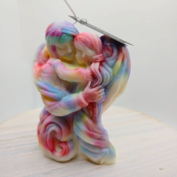 Handpoured ✦ Mother’s Embrace Candle ✦ Pastel Soy Wax Sculpted Maternal Love NWT - Picture 5 of 8